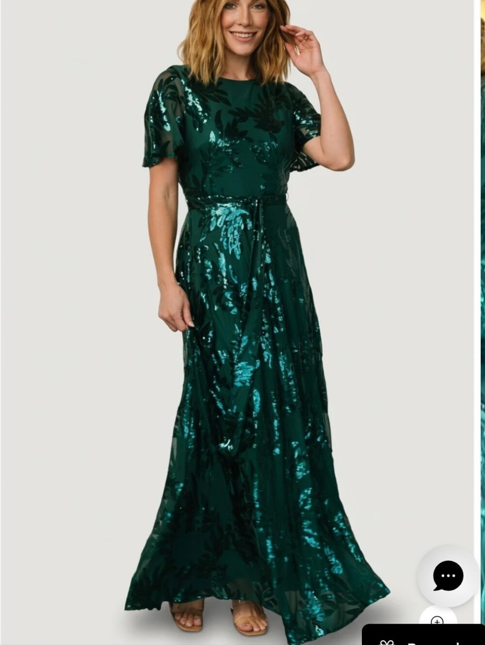 Baltic Born Muse Sequin Maxi Dress Size 1XL